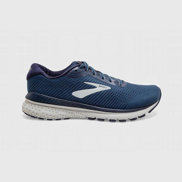 Brooks Adrenaline Gts 20 Road Løpesko Herre Nettbutikk - Grå/Marineblå - Norge (KFG451793)